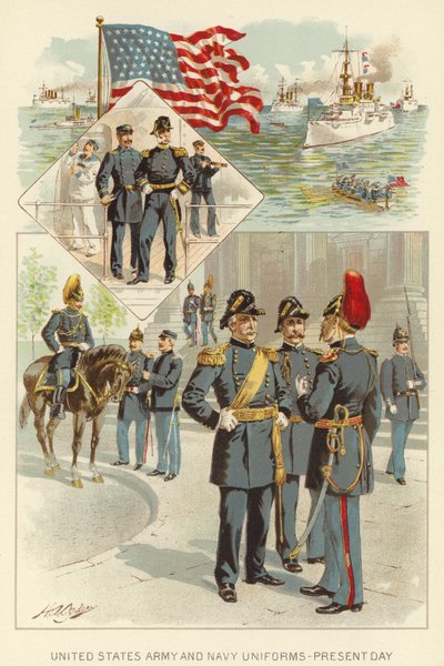 Uniformen der US-Armee und Marine, Gegenwart von Henry Alexander (after) Ogden