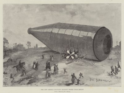 Der neue deutsche Militärballon getestet in der Nähe von Berlin von Henry Charles Seppings Wright