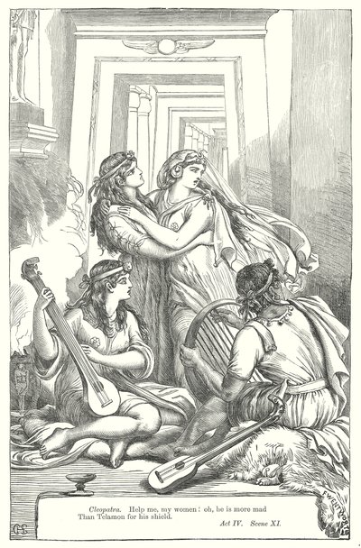 Antonius und Cleopatra von Henry Courtney (after) Selous