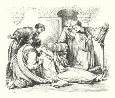 Tod des ehrwürdigen Beda von Henry Courtney (after) Selous