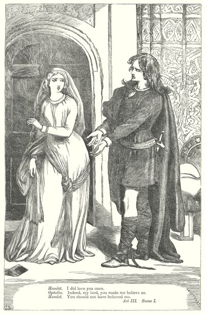 Hamlet (Gravur) von Henry Courtney (after) Selous