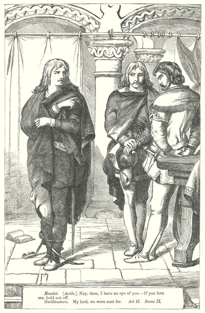 Hamlet (Gravur) von Henry Courtney (after) Selous