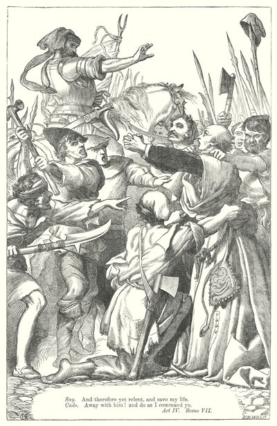 König Heinrich VI Teil II (Gravur) von Henry Courtney (after) Selous