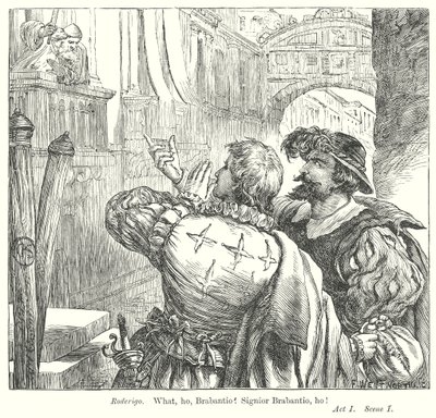 Othello (Gravur) von Henry Courtney (after) Selous