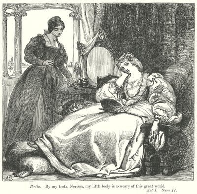 Der Kaufmann von Venedig (Gravur) von Henry Courtney (after) Selous