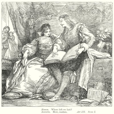 Der Widerspenstigen Zähmung (Gravur) von Henry Courtney (after) Selous