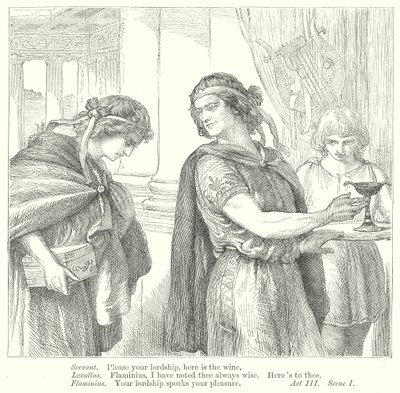 Timon von Athen (Gravur) von Henry Courtney (after) Selous