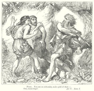 Timon von Athen (Gravur) von Henry Courtney (after) Selous