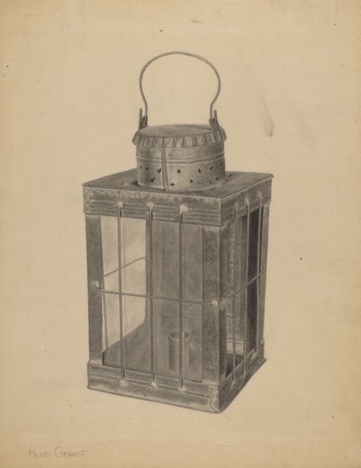 Laterne für Kerze von Henry Granet