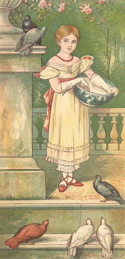 Die Prinzessin und ihre Tauben von Henry Hetherington Emmerson