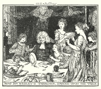 Wie Mr. Wesleys Teller auf dem Tisch tanzte (Lithografie) von Henry Justice Ford