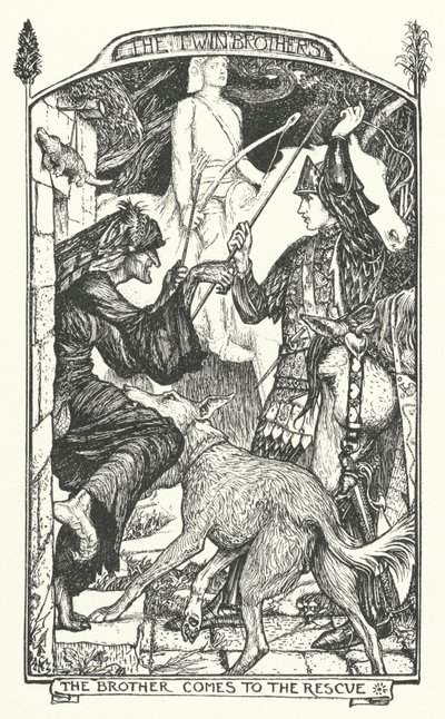 Der Bruder kommt zur Rettung (Gravur) von Henry Justice Ford