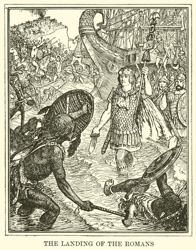 Die Landung der Römer von Henry Justice Ford