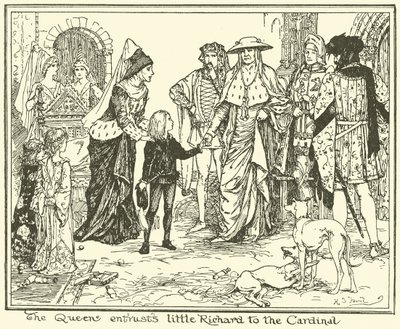 Die Königin vertraut den kleinen Richard dem Kardinal an von Henry Justice Ford