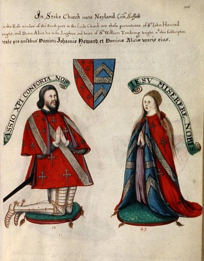 Sir John Howard III und seine zweite Frau Alice Tendring von Henry Lilly