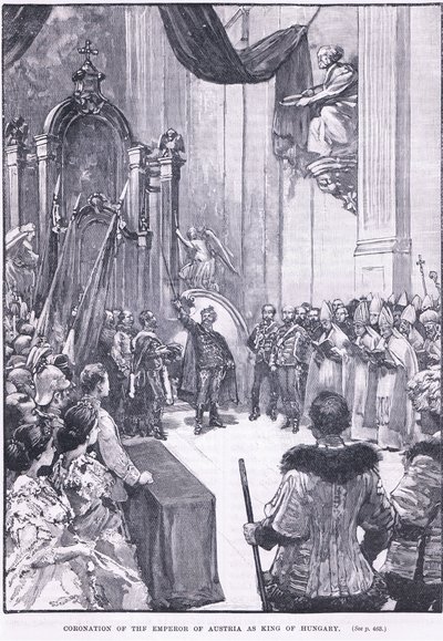 Krönung des Kaisers von Österreich zum König von Ungarn, 1868 n. Chr. von Henry Marriott Paget