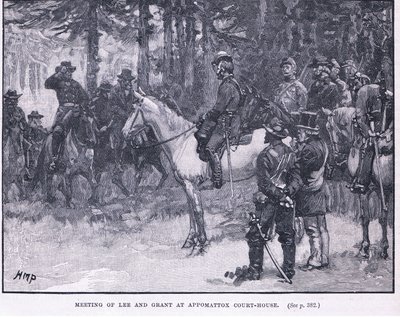 Treffen von Lee und Grant im Appomattox Court House (1865) von Henry Marriott Paget