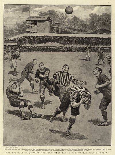 Der FA Cup, das Endspiel im Crystal Palace Grounds von Henry Marriott Paget