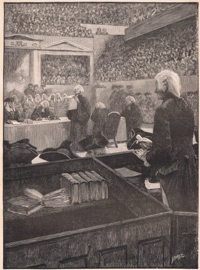 Der Prozess gegen Warren Hastings, 1788 von Henry Marriott Paget