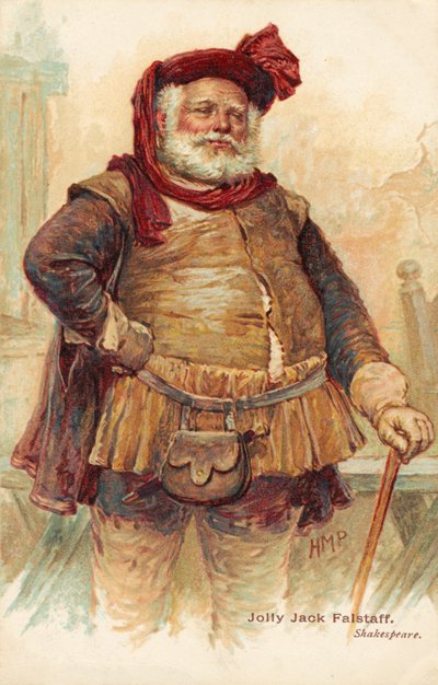 William Shakespeares komische Figur Sir John Falstaff (Druck) von Henry Marriott Paget