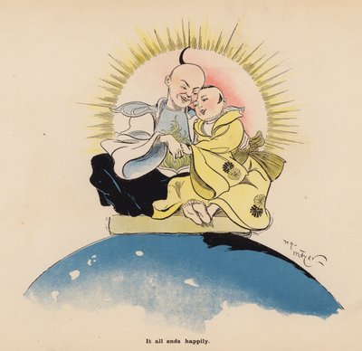 Illustration für Die Abenteuer einer japanischen Puppe von Henry Mayer