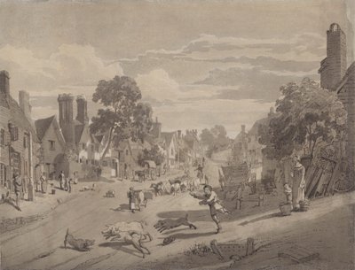 Hauptstraße in Bushey, Hertfordshire von Henry Monro