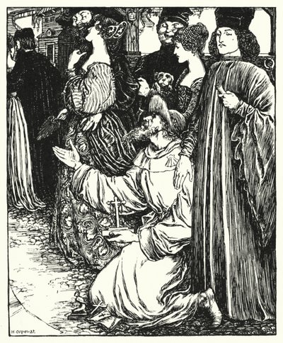 Shakespeares Sonette, Sonett LXVI (Lithografie) von Henry Ospovat