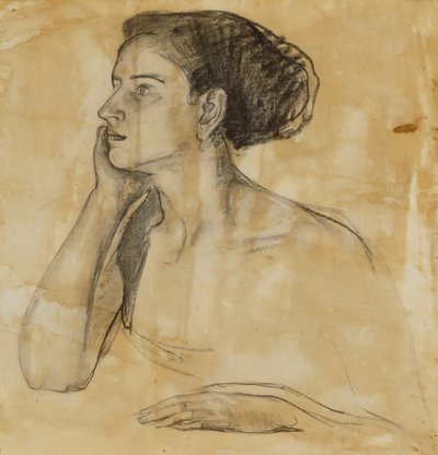 Studie für das Porträt von Mrs. Atherton Curtis von Henry Ossawa Tanner