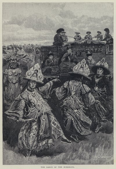 Der Tanz der Burkhans von Henry Sandham