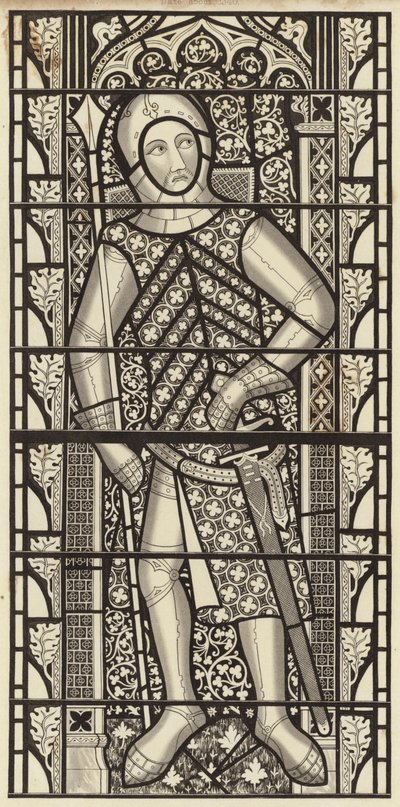 Gilbert de Clare, Earl of Clare, aus der Tewkesbury Abbey Church, ca. 1340 von Henry Shaw