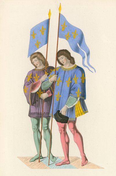 Herolde verkünden den Tod von Karl VI. an seinen Sohn, ca. 1500 von Henry Shaw