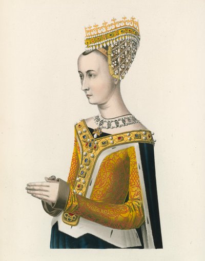 Margarete, Königin von Jakob III. von Schottland (Halbporträt) von Henry Shaw