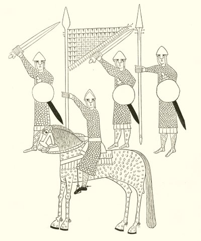 Spanische Krieger, Ende des 11. Jahrhunderts von Henry Shaw