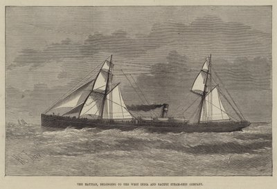 Die Haytian, gehörend zur West India and Pacific Steam-Ship Company von Henry Spernon Tozer