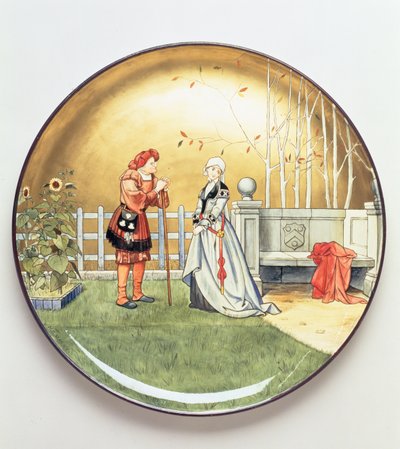 Das sechste Lebensalter, eine Illustration von Shakespeares Die sieben Lebensalter des Menschen, Ladenteller von Mintons Art Pottery Studio, 1873 von Henry Stacey Marks