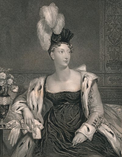 Prinzessin Charlotte von Wales, um 1817 von Henry Thomas Ryall