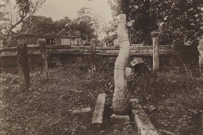Ruinenstädte von Ceylon: Kuriose Runde Säule und Ruinen von Henry W. Cave