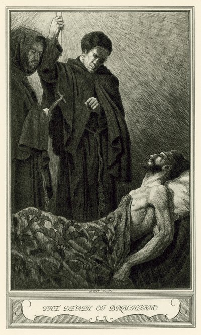 Der weiße Teufel von John Webster: Der Tod von Brachiano (Lithografie) von Henry Weston Keen