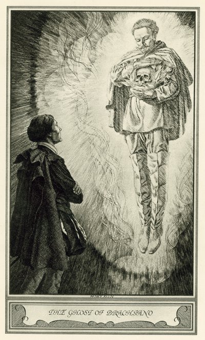 Der weiße Teufel von John Webster: Der Geist von Brachiano (Lithografie) von Henry Weston Keen