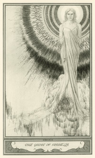 Der weiße Teufel von John Webster: Der Geist von Isabella von Henry Weston Keen