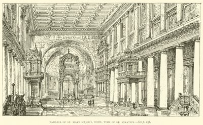Basilika St. Maria Maggiore, Rom, zur Zeit des St. Ignatius von Henry William Brewer