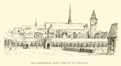 Die Kartause, Paris, zur Zeit des Hl. Ignatius (Gravur) von Henry William Brewer