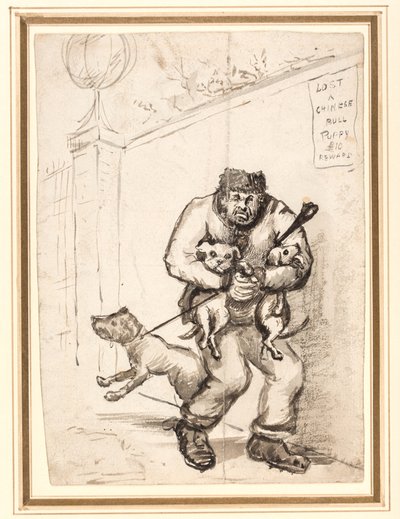 Verloren: Ein chinesischer Bull-Welpe, £10 Belohnung von Henry William Bunbury