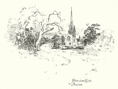 Ashbourne Kirche, Derbyshire von Herbert (after) Railton