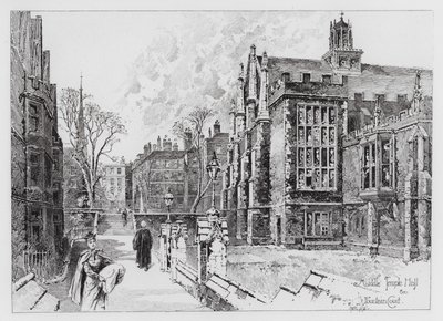 Middle Temple Hall und Fountain Court von Herbert (after) Railton