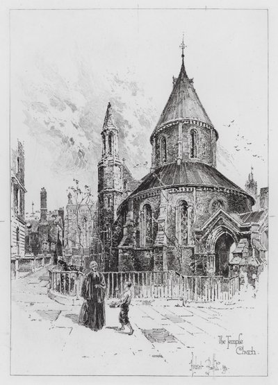 Die Temple Church von Herbert (after) Railton