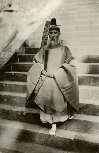 Ein Shinto-Priester, 1910 von Herbert Ponting
