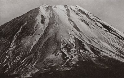 Der Gipfel des Fuji, eine Telefotografie von Shoji von Herbert Ponting
