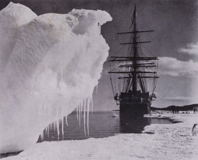 "Die Landung am Eisfuß in der Nähe von Cape Evans" von Herbert Ponting