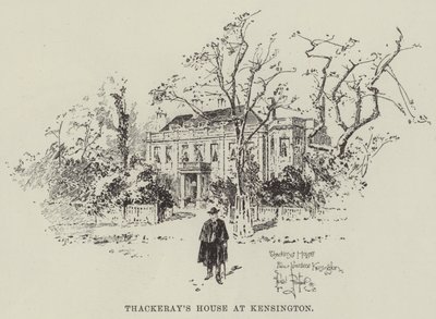 Thackerays Haus in Kensington von Herbert Railton